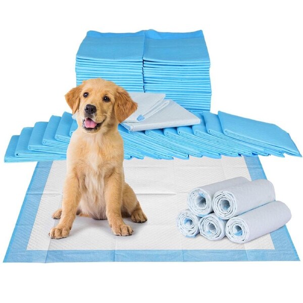 JOYBUY Puppy Training Pads – 100pcs, 60×60 cm, Blue