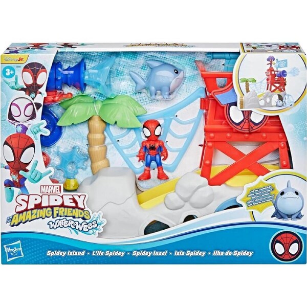 Marvel Spidey & His Amazing Friends Water-Webs Spidey Island Playset