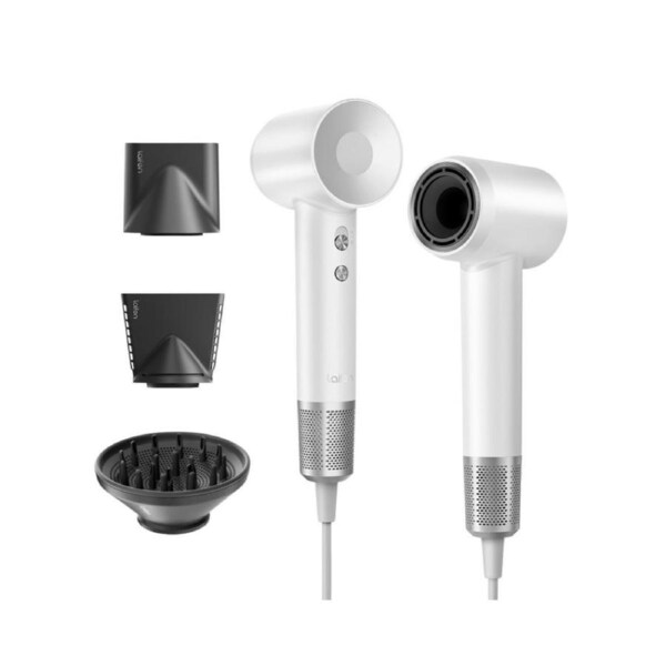 Laifen Swift Special High Speed Hair Dryer Pearl White with 3 Styling Nozzles