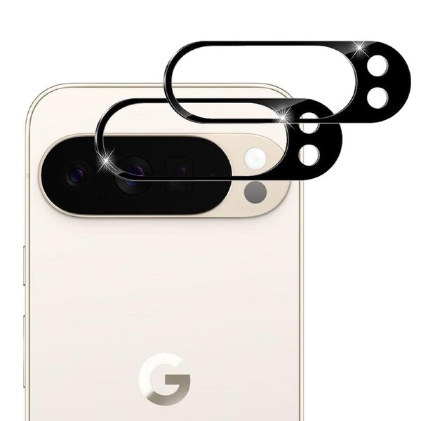 [2 Pack] MEZON Google Pixel 10 Pro XL Premium Full Coverage Tempered Glass Camera Lens – Black Version, No Whitening from Flash (Pixel 10 Pro XL, Lens HD)