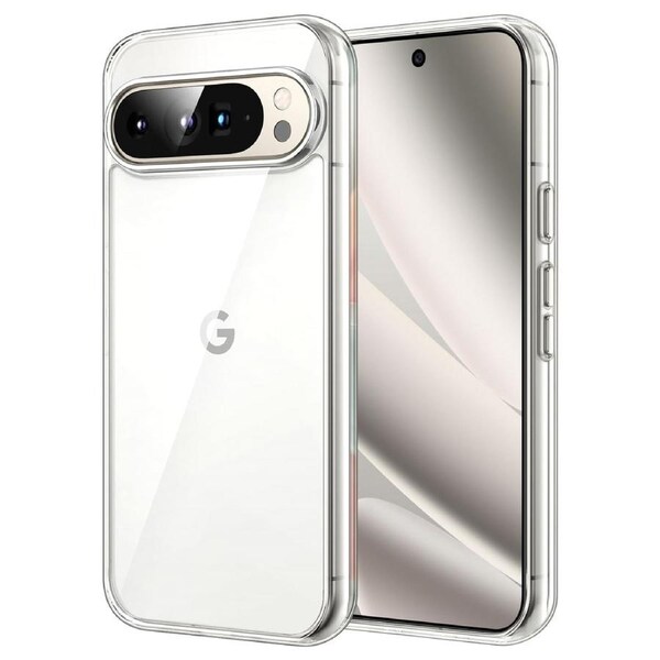 Google Pixel 10 Pro XL Ultra Slim Premium Crystal Clear TPU Gel Back Case by MEZON – Shock Absorption, Wireless Charging Compatible (Pixel 10 Pro XL, Gel)