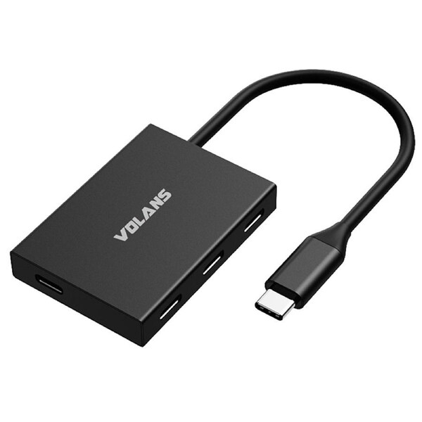 Volans Aluminium USB-C 10Gbps to 4-Port USB-C Hub (VL-HC04S)