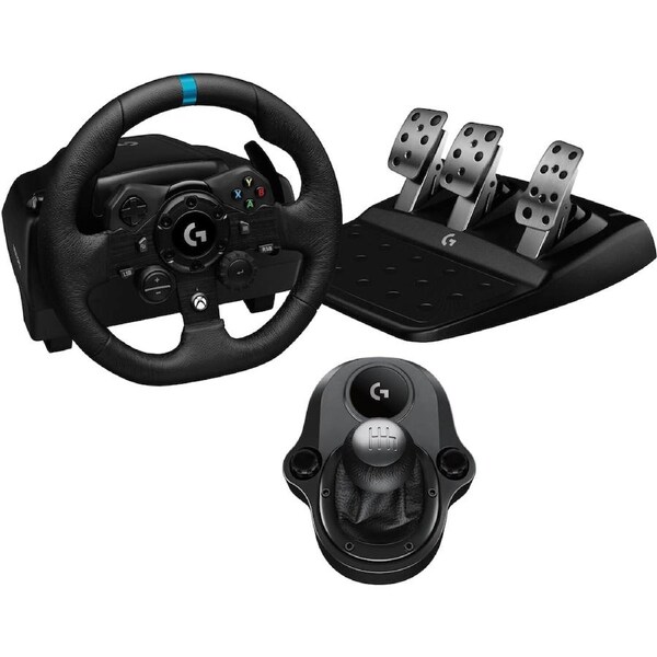Logitech G923 Racing Wheel and Pedals for Xbox One & PC + Shifter