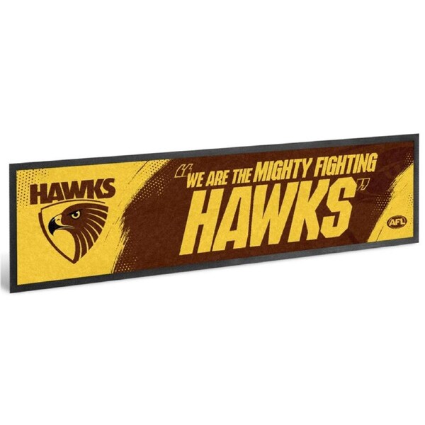 Hawthorn Hawks AFL Team Song Bar Mat Runner
