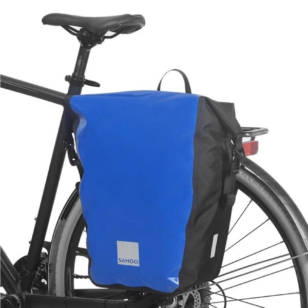 Sahoo 20L Single Rear Pannier Bike Bag - Size 40 x 33 x 17cm Blue