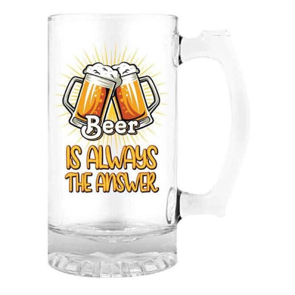 Landmark Beer Stein Beer is Always the Answer Drinking Glass