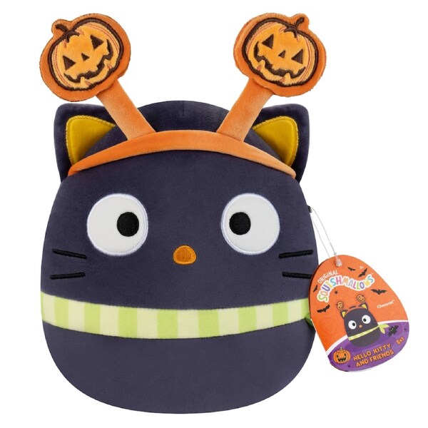 Squishmallows Halloween Sanrio Chococat Pumpkin Headband 8 inch Plush