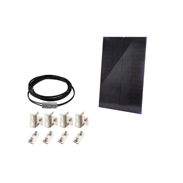 Kings 200W Fixed Solar Panel + 6m Extension Lead + Solar Panel Mounting Brackets