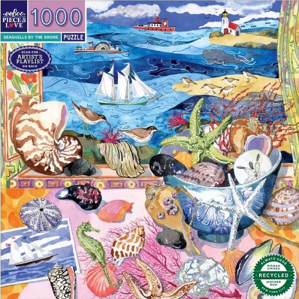 eeBoo - Seashell Shore Puzzle 1000pc