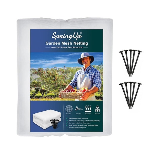 SpringUp Garden Netting 10M Crops Plant Protect Mesh Bird Net Insect Animal Vegetables 10 Sizes 3X2M