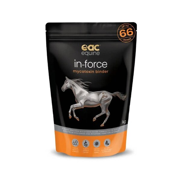 Eac Animal Care In-Force Broad Spectrum Mycotoxin Binder For Horses 1kg