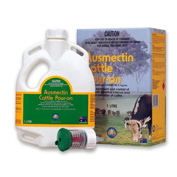 International Animal Health Ausmectin Cattle Pour On Treatment 1L