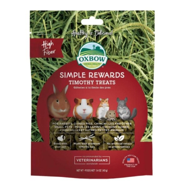 Oxbow Simple Rewards Timothy Treats 40g