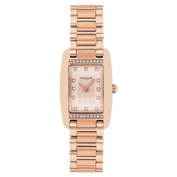 Coach Rose Gold Steel Carnation Gold Dial Women's Watch - 14504589