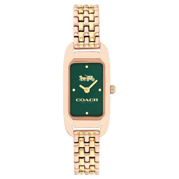 Coach Two-Tone Steel Green Dial Women's Watch - 14504551
