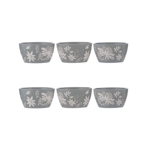 2x 3pc Ladelle Esperance Ceramic Dip Bowl Set Reusable Kitchen Serveware Green