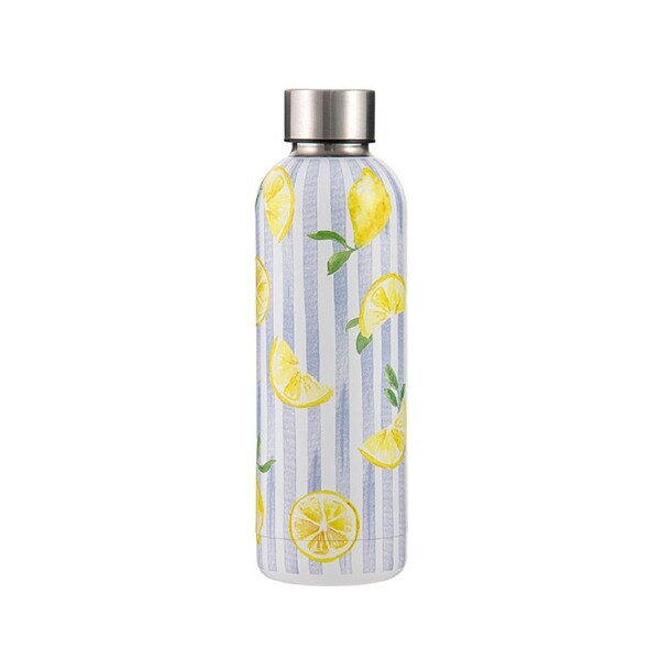 Ladelle Capri Lemon Drink Bottle Water Beverage Container Portable Flask