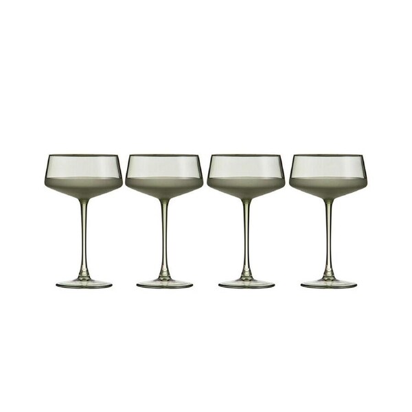 4pc Ladelle Panama Cocktail Coupe Serving Glass Drinkware/Barware Moss