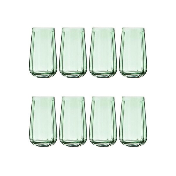 2x 4pc Ladelle Capri Mint Highball Tumbler 550ml Tall Drinking Glass Green