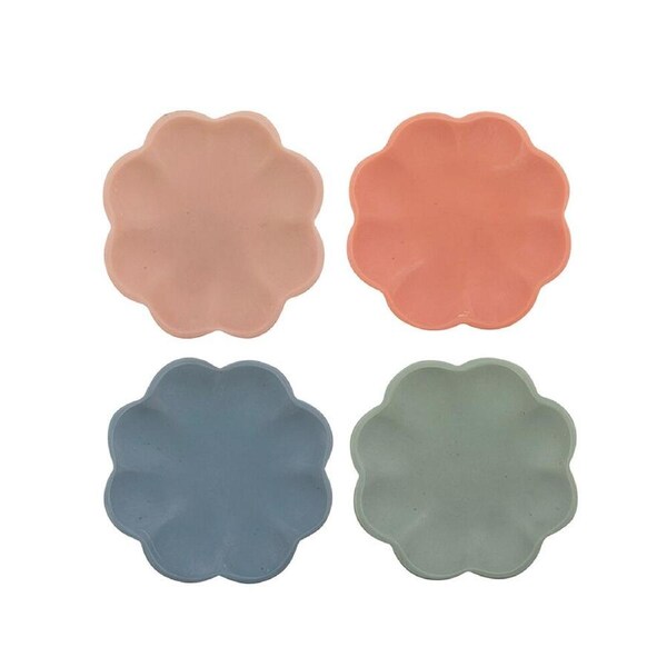 Ladelle Panama Resin Flower Decorative Bowl Reusable Multi-Purpose Assorted