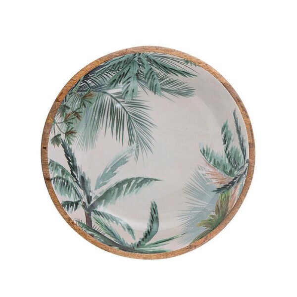 Ladelle Panama Mango Wood Serving Kitchen Bowl Large Round Multi-Purpose