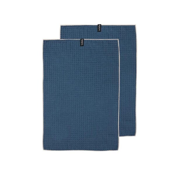 Mega Waffle Microfibre Kitchen Towel 2 Pack in Grey