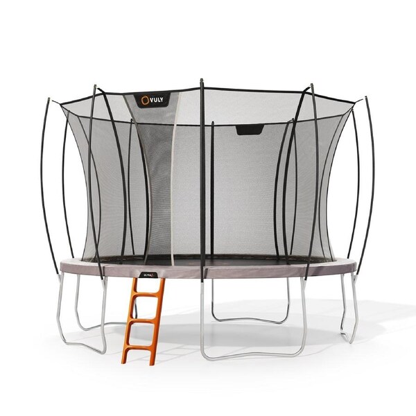 VULY Ultra 2 Large 13ft Trampoline with Enclosure - Round Kids Trampolines Bundle With Ladder