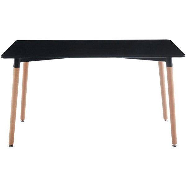Oliver Black Rectanglular Dining Table - 140cm Wide