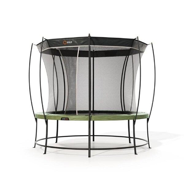 VULY Ultra 2 Pro Medium 12ft Trampoline with Enclosure - Round Kids Trampolines Bundle With Shade Cover Pro