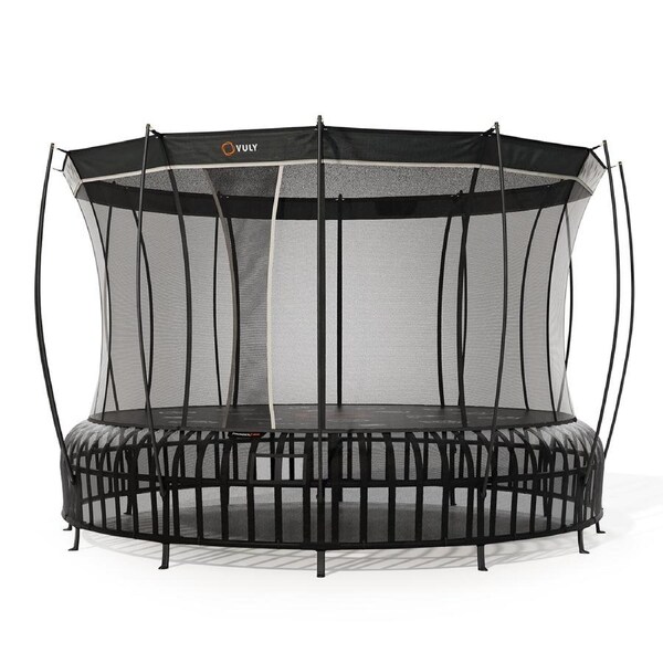 VULY Thunder 2 Pro Extra Large 16ft Springless Trampoline with Enclosure - Round Kids Trampolines Bundle With Shade Cover Pro