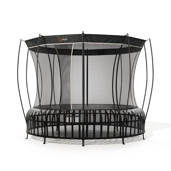 VULY Thunder 2 Pro Large 14ft Springless Trampoline with Enclosure - Round Kids Trampolines Bundle With Shade Cover Pro