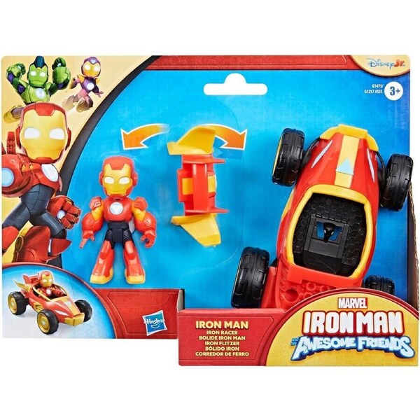 Marvel Iron Man and his Awesome Friends Iron Racer Action Figure & Toy Vehicle