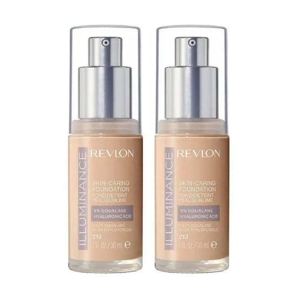 2 x Revlon Illuminance Skin-Caring Foundation 30mL - 213 Light Natural