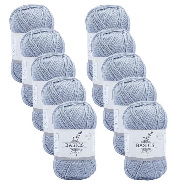 10PK Malli Super Blend Basic Crochet Knitting Yarn 8ply 100g 16x9cm Koala