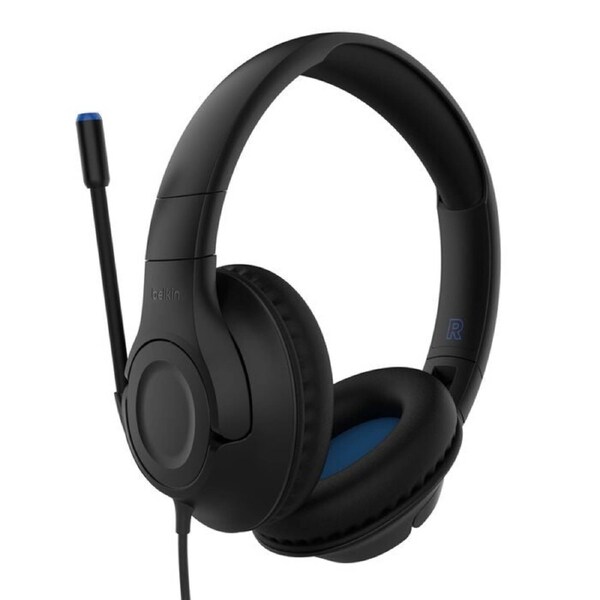 Belkin SoundForm Inspire USB-C Wired Over-Ear Headset for Kids - Black