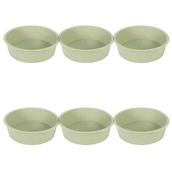 6PK Topchef Silicone Heat Resistant Round Cake Mould 20x5.5cm Assorted