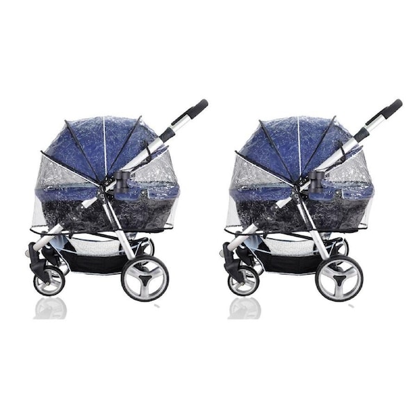 2PK Ibiyaya Raincover for Cleo/Monarch/Gentle Giant/The Beast Pet Strollers/Pram