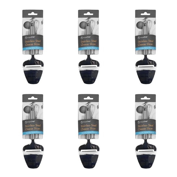 6PK Topchef Stainless Steel Cheese Slicer Kitchen Utensil 21cm Silver