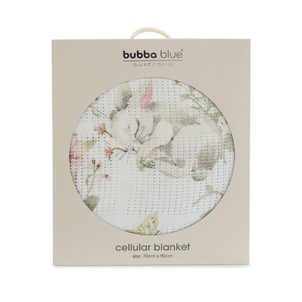 Bubba Blue Baby and Children's Sleeping Bunny Cellular Blanket 70x90cm