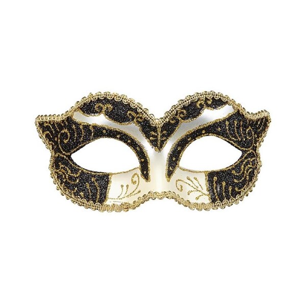 Black and Gold Duchess Eye Mask