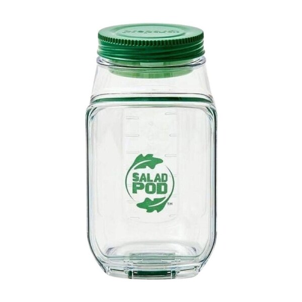 Prepara Microwaveable Salad Pod Glass Food Container Leakproof 1.06L