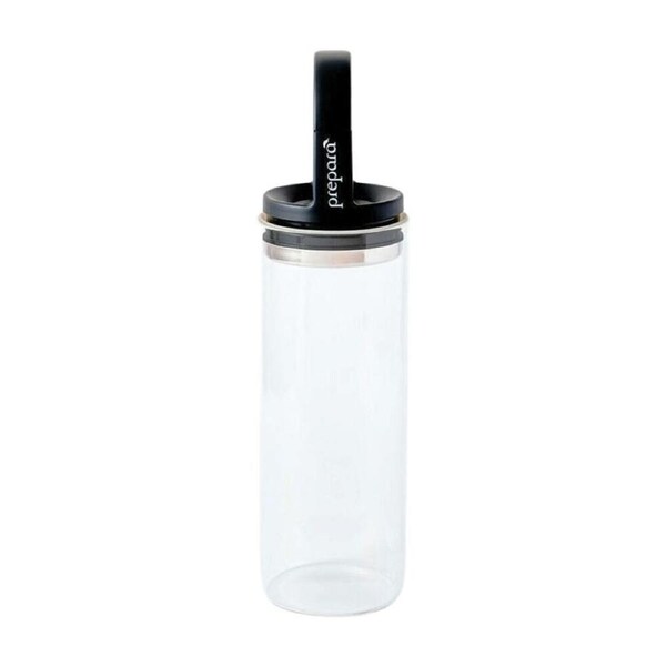 Prepara Evak 1.36L Mini Food Storage Container w/ Gloss Handle Large Black