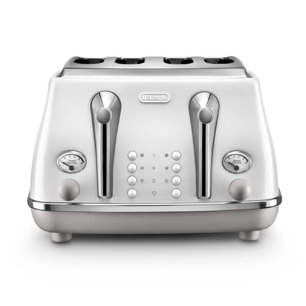 DeLonghi Icona Capitals 4 Slice Toaster White CTOC4003W