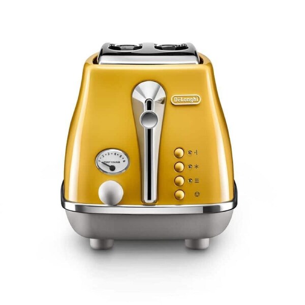 DeLonghi Icona Capitals 2 Slice Toaster Yellow CTOC2003Y
