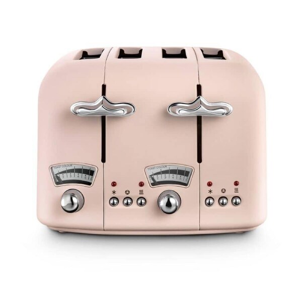 DeLonghi Argento Flora 4 Slice Toaster Pink CT04PKE