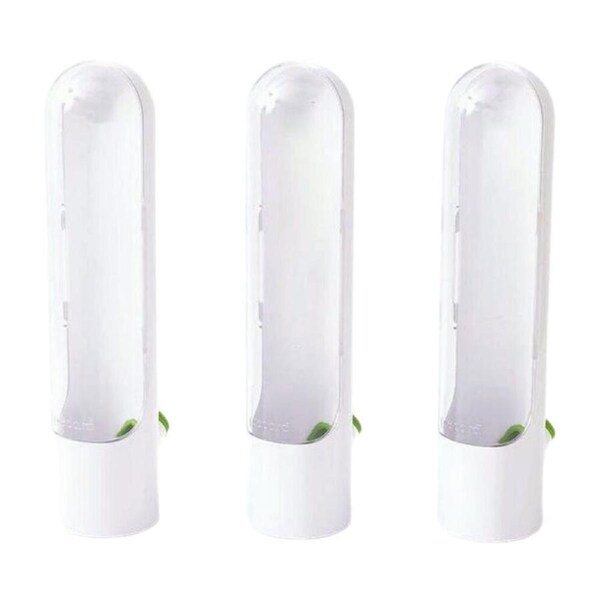3pc Prepara Fresh Herb Savor Pod 2.0 Fridge Storage Container 28.7cm White