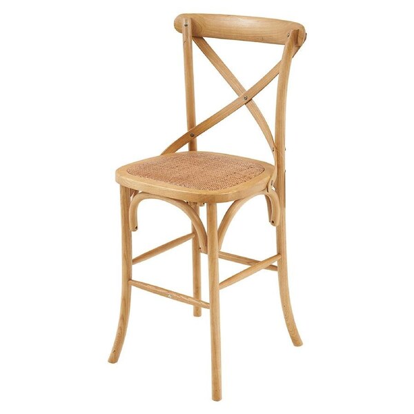 French Cross Breakfast Stool Natural