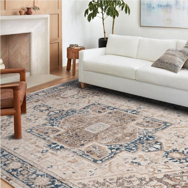 ZUNI Floor Rug Soft Fluffy Area Rugs Bedroom Living Room 200x300cm Pale Blue