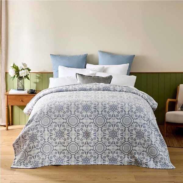 MyHouse Cohen Blanket - Blue - Queen/King