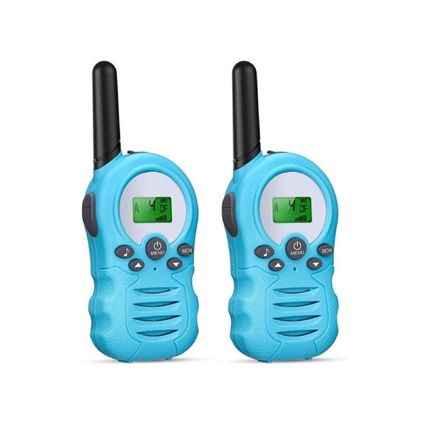 Beakey 2 Pcs Walkie Talkies for Kids 22 Channels Outdoor Adventure Gear-Blue